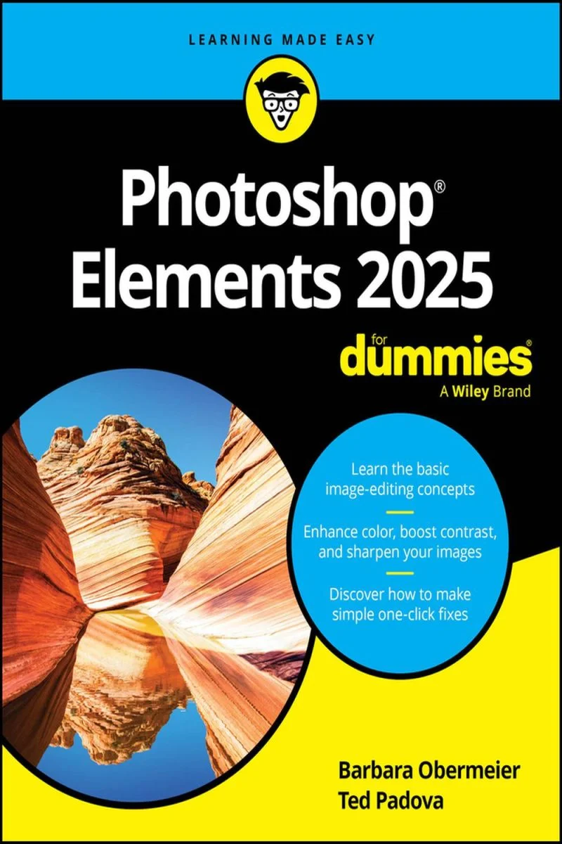 جلد فتوشاپ المنتس 2025 برای مبتدیان ۲۰۲۴  Photoshop Elements 2025 For Dummies 2024