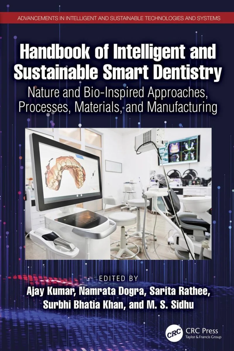 جلد راهنمای دندان‌پزشکی هوشمند، هوشمندانه و پایدار ۲۰۲۴  Handbook of Intelligent and Sustainable Smart Dentistry 2024