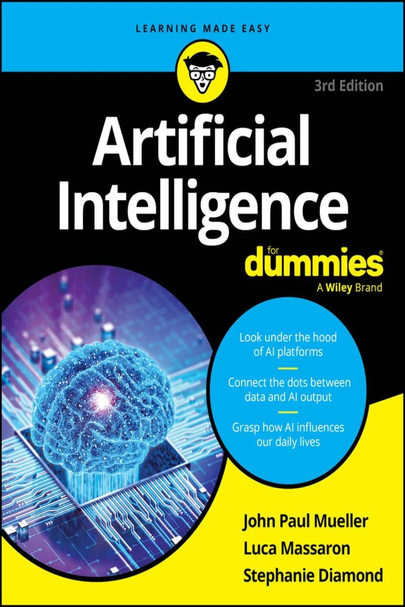 جلد هوش مصنوعی برای دامیز ۲۰۲۴  Artificial Intelligence For Dummies 2024