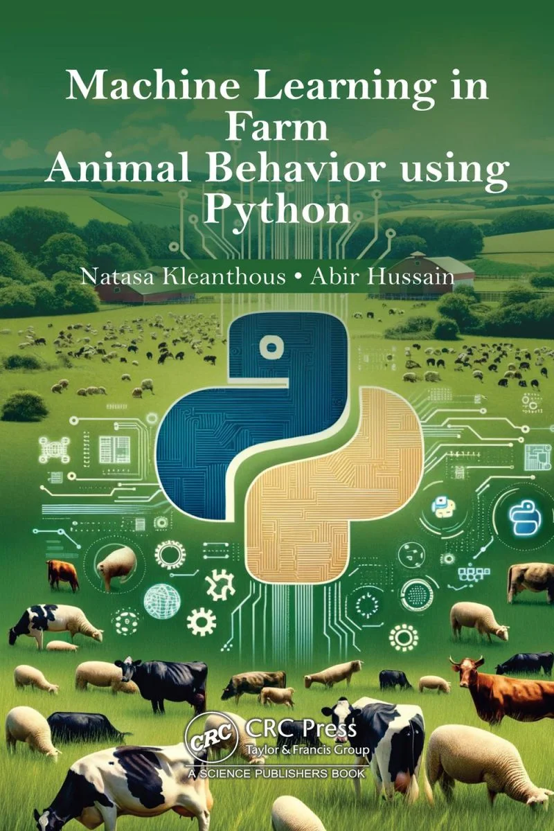 جلد یادگیری ماشین در رفتارشناسی حیوانات مزرعه با استفاده از پایتون ۲۰۲۵  Machine Learning in Farm Animal Behavior using Python 2025