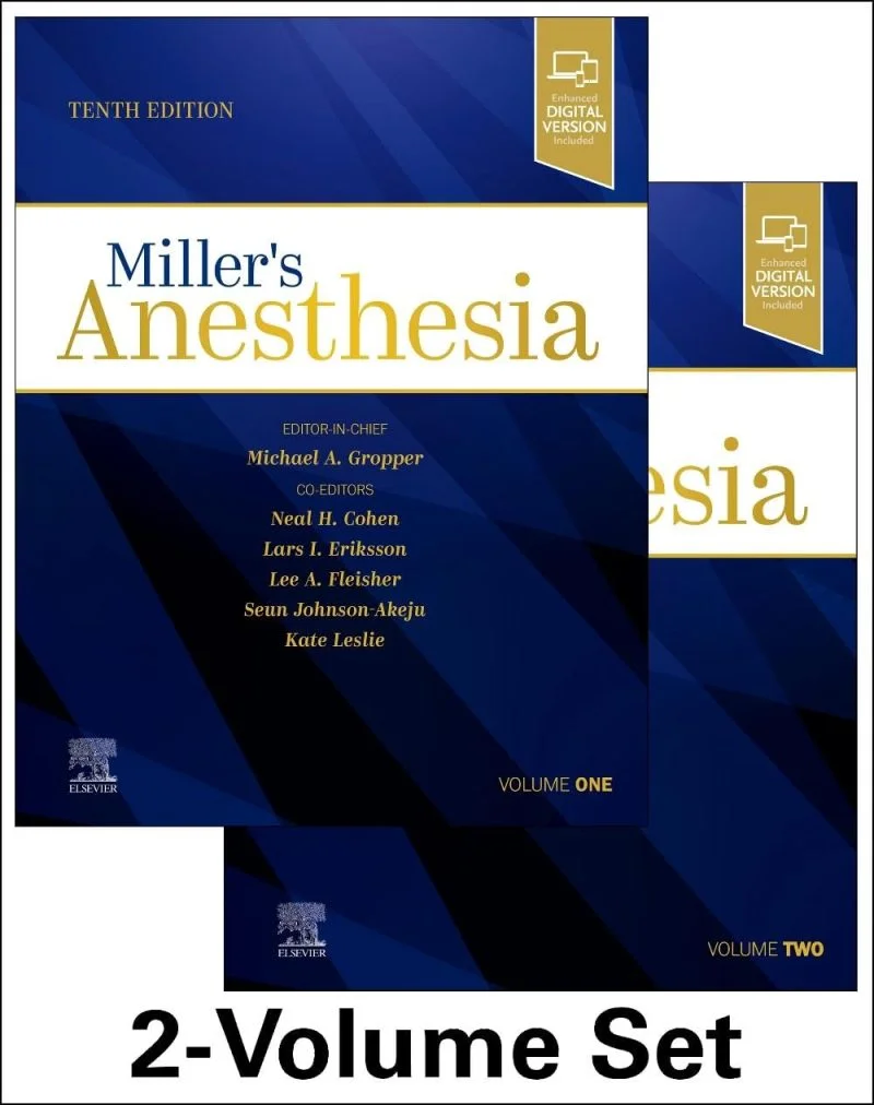 جلد بیهوشی میلر، مجموعهٔ دو جلدی کتاب الکترونیکی ۲۰۲۴  Miller’s Anesthesia, 2-Volume Set E-Book 2024