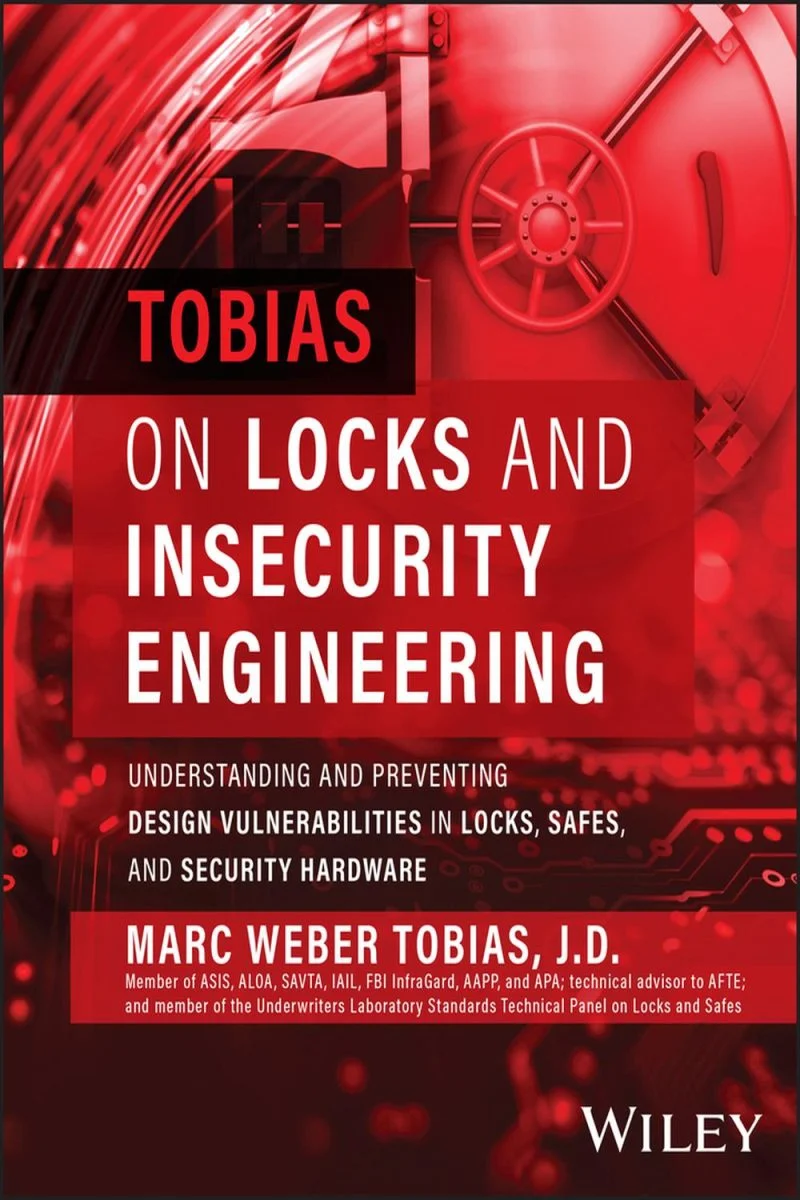 جلد توبیاس در قفل‌ها و مهندسی عدم امنیت ۲۰۲۴  Tobias on Locks and Insecurity Engineering 2024