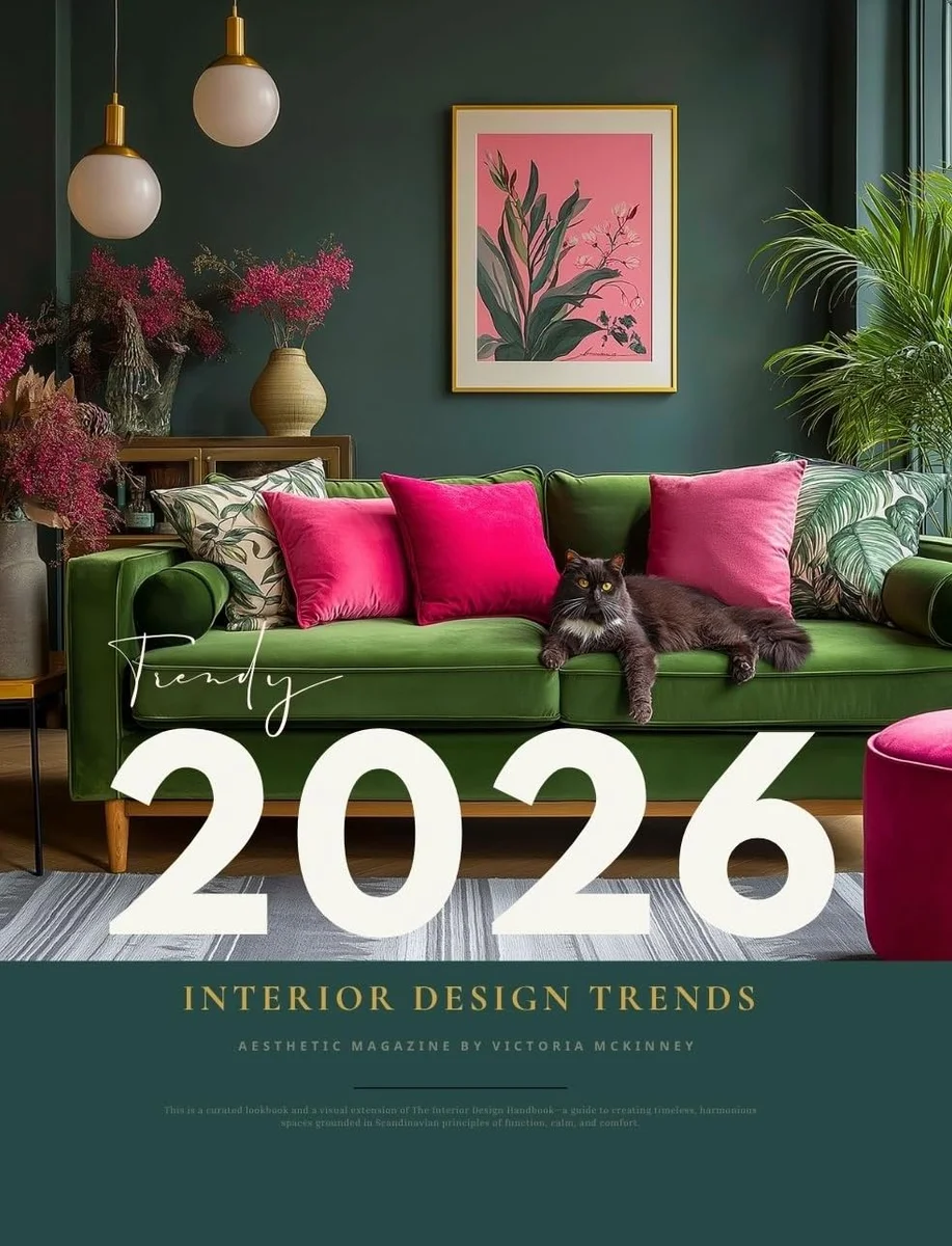 جلد 2026 Interior Design Trends Magazine: From Quiet Biophilic to Japanese Minimalism — Curated Ideas, Innovative Styles, Color Palettes, Materials, and Mood Board Guide to Inspire Every Room